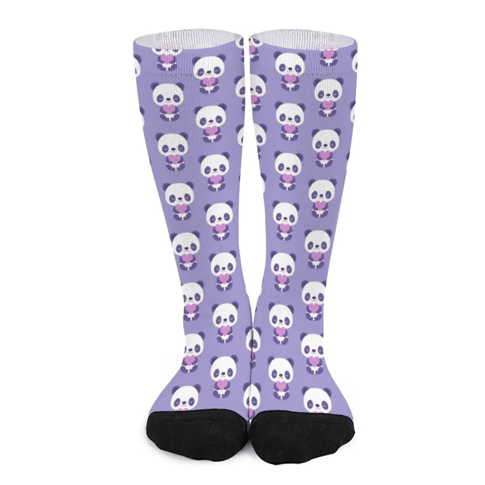 

Cute purple baby pandas Socks luxury sock Male sock Sports socks Cartoon characters socks