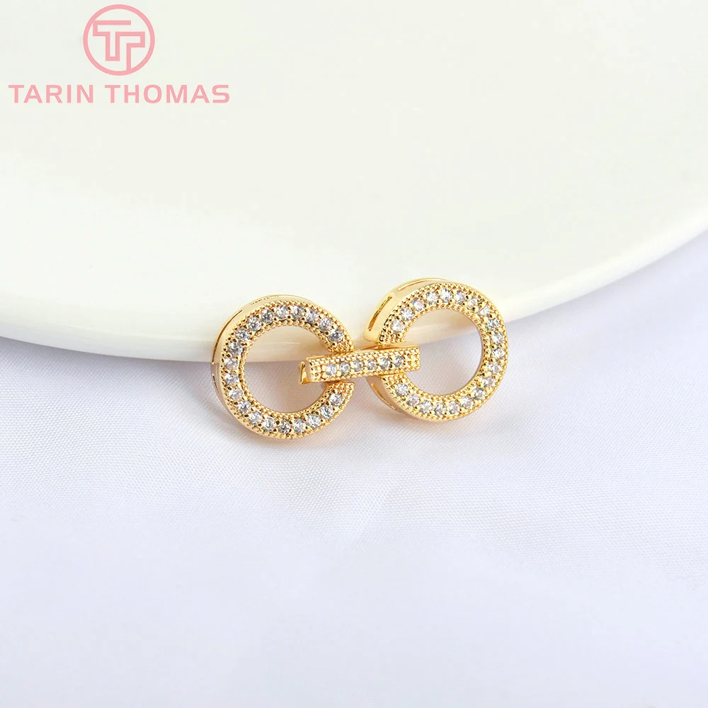 (5079)4PCS 12.5x28MM 24K Gold Color Brass with Zircon Bracelet Necklace Connector Clasp High Quality Diy Jewelry Accessories 
(5079)4PCS 12.5x28MM 24K Gold Color Brass with Zircon Bracelet Necklace Connector Clasp High Quality Diy Jewelry Accessories