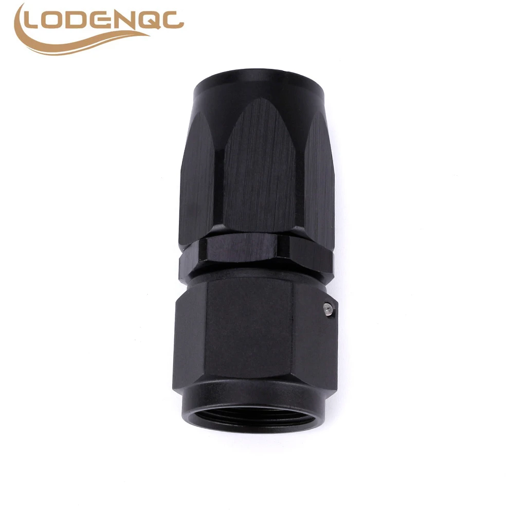 Черный Масляный Плетеный штуцер для шланга AN8, прямой шарнирный переходник для шланга для нефти, топлива, газа, быстрой подачи топлива, масла, Плетеный штуцер для шланга