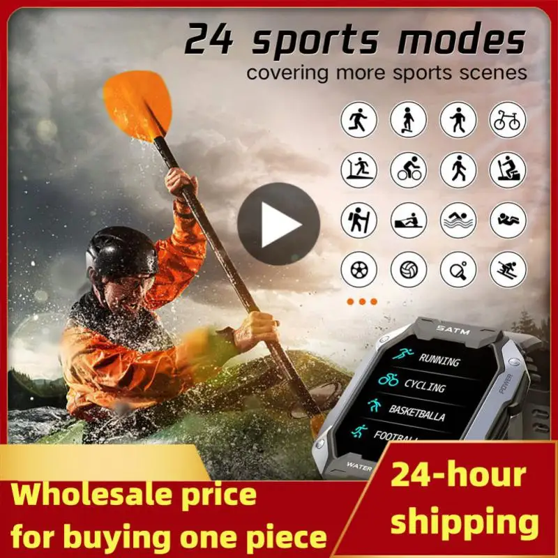 

2022 Men's Smart Watch 5ATM IP68 Waterproof Swimming Health Monitoring 24 Sports Modes Watches Smartwatch for IOS