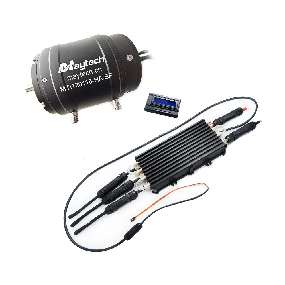 Maytech 60V Electric Boat Jetsurf DIY Engine Controller Combo with 120116 150KV Motor 500A Waterproof ESC Wireless Remote 
Maytech 60V Electric Boat Jetsurf DIY Engine Controller Combo with 120116 150KV Motor 500A Waterproof ESC Wireless Remote
