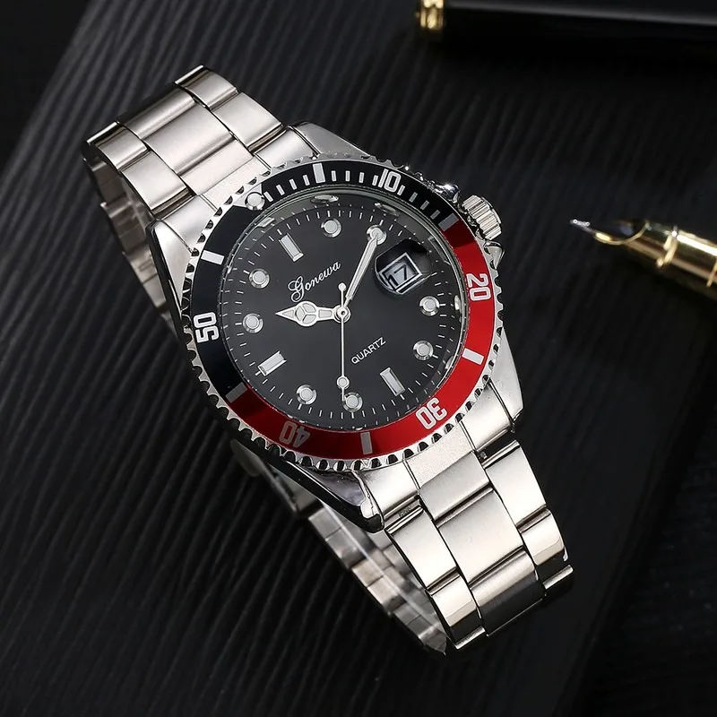 Men's quartz watch with serrated edge, luxury men's timer mechanical watch Luxury quartz watch
Men's quartz watch with serrated edge, luxury men's timer mechanical watch Luxury quartz watch