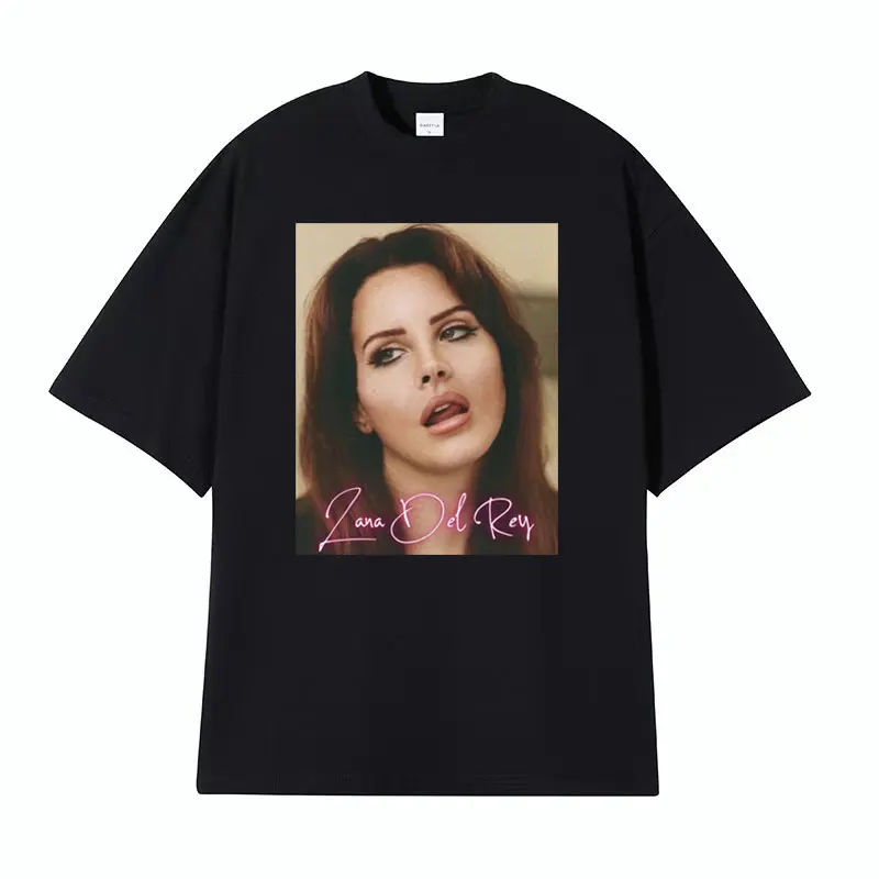 

Singer Lana Del Rey Vintage Inspired T Shirt 90s Music Indie Pop Style Tshirt Men Women Fashion Cotton Oversized Tees Streetwear