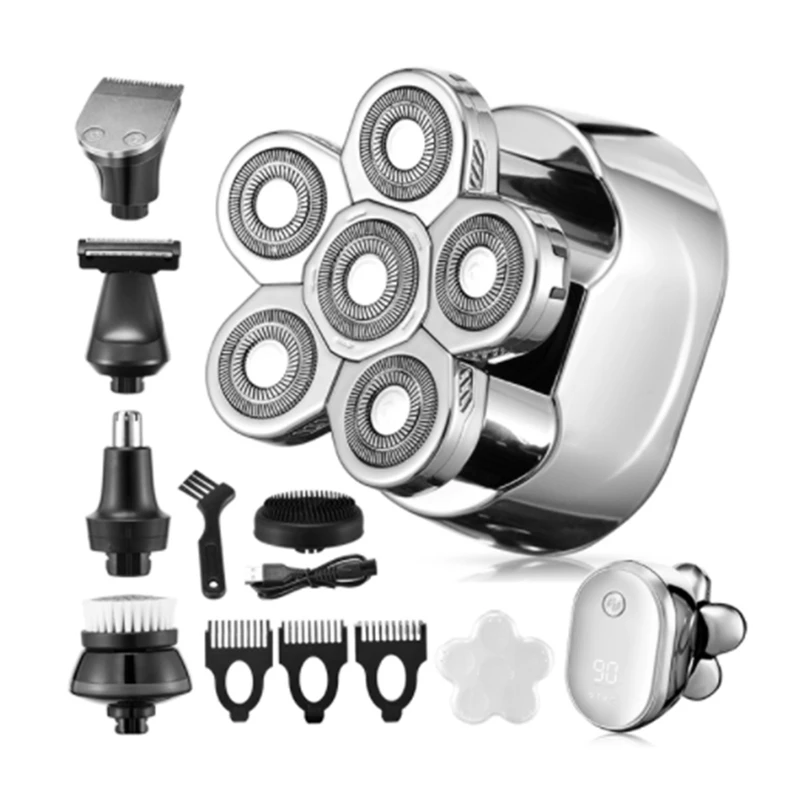 Grooming Kit Digital Display Electric Shaver Hair Trimmer Beard Electric Razor Wet Dry Men Facial & Body Shaving Machine
Grooming Kit Digital Display Electric Shaver Hair Trimmer Beard Electric Razor Wet Dry Men Facial & Body Shaving Machine