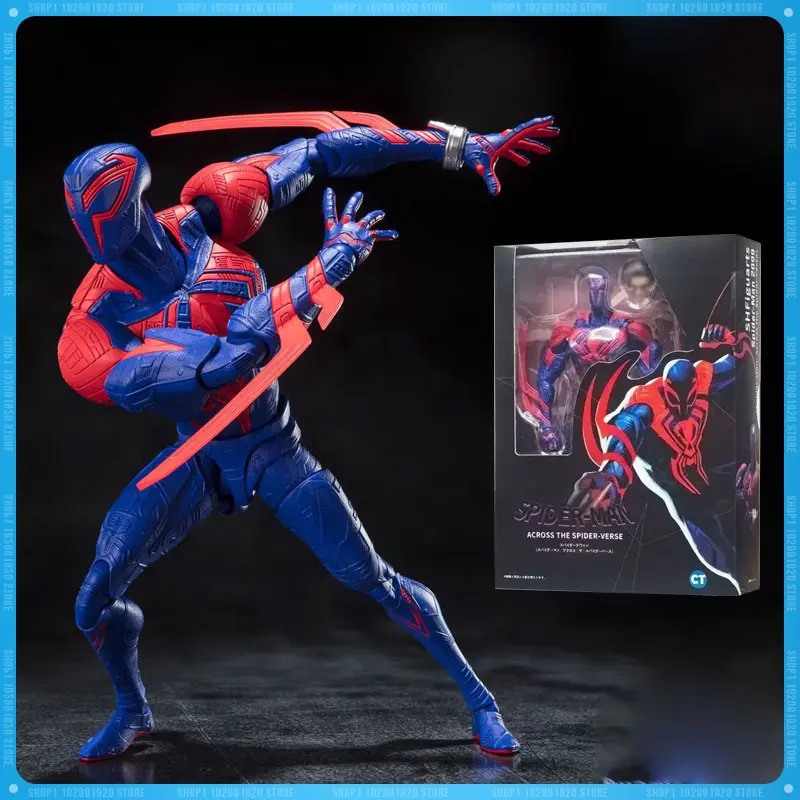 

Anime Figure Shf Spider-Man Across The Spider-Verse Part One S.H.Figuarts Spiderman 2099 Action Figure Miguel O'Hara Model Toys