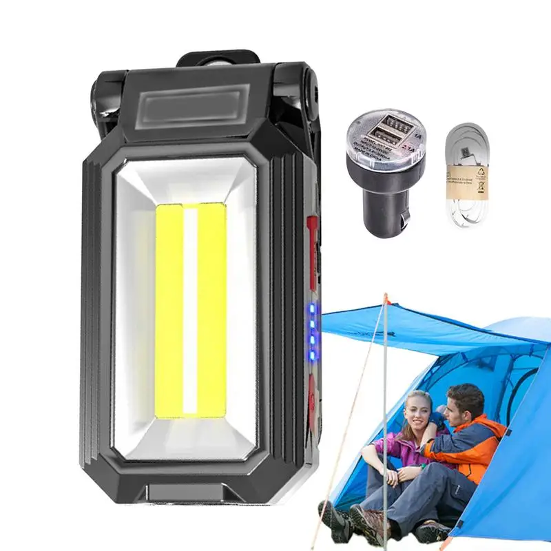 

COB LED Mini Flashlight Super Bright Keychain Light Outdoor Emergency Camping Pocket Lamp With Tail Magnet