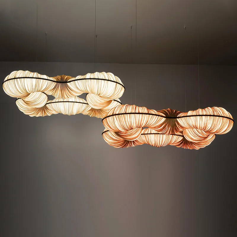 Nordic New Concept Pendant Lights Modern Creative Design Fabric Luminaires for Living Room Bedroom Dining Room Table Chandeliers
Nordic New Concept Pendant Lights Modern Creative Design Fabric Luminaires for Living Room Bedroom Dining Room Table Chandeliers
