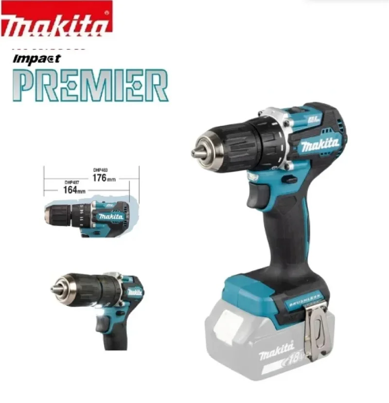 New 2024 Makita DDF487 Screwdriver Cordless Percussion Drill 18V LXT Electric Variable Speed Brushless Motor Impact Power Tools 
New 2024 Makita DDF487 Screwdriver Cordless Percussion Drill 18V LXT Electric Variable Speed Brushless Motor Impact Power Tools