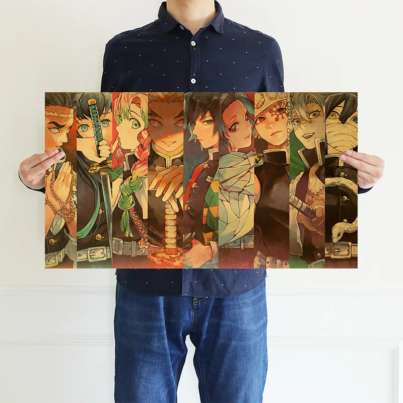 Demon Slayer Anime poster kraft paper Tomioka Giyuu Kyoujurou Tokitou Muichirou Kanroji Mitsuri Bedroom Decoration Wallpaper
Demon Slayer Anime poster kraft paper Tomioka Giyuu Kyoujurou Tokitou Muichirou Kanroji Mitsuri Bedroom Decoration Wallpaper