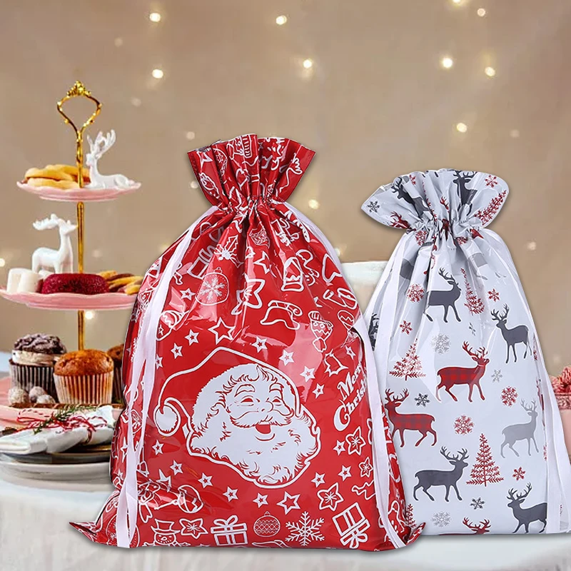 5Pcs Candy Storage Drawstring Party Supplies Christmas Santa Claus Plastic Christmas Gift Bags Candy Biscuit Cartoon Packaging
5Pcs Candy Storage Drawstring Party Supplies Christmas Santa Claus Plastic Christmas Gift Bags Candy Biscuit Cartoon Packaging