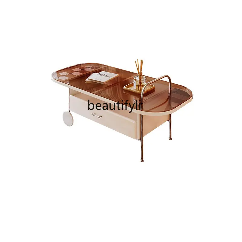 zq Glass Tea Table Combination Living Room Home Small Apartment French Cream Style round Tea Table
zq Glass Tea Table Combination Living Room Home Small Apartment French Cream Style round Tea Table