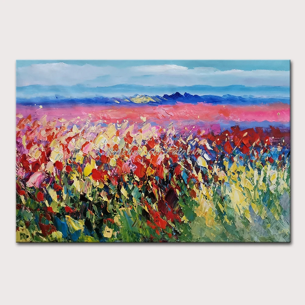 Mintura Wall Picture for Living Room Oil Paintings on Canvas,Hand-Painted A Sea of Red Flowers Home Decoration Wall Art No Frame
Mintura Wall Picture for Living Room Oil Paintings on Canvas,Hand-Painted A Sea of Red Flowers Home Decoration Wall Art No Frame