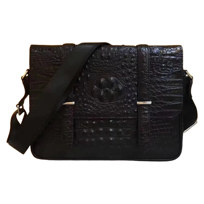 Leather Men's Fashion Personality Portable Briefcase Business Pendulum Large Capacity Black Zipper Closure Computer Shoulder bag
Leather Men's Fashion Personality Portable Briefcase Business Pendulum Large Capacity Black Zipper Closure Computer Shoulder bag