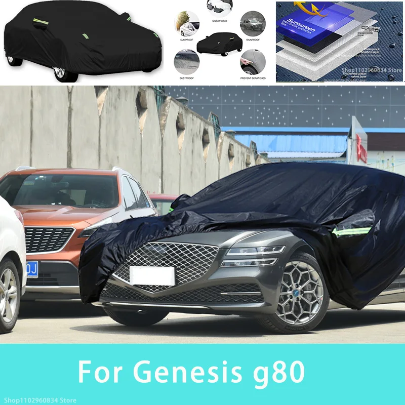 For Genesis g80 Outdoor Protection Full Car Covers Snow Cover Sunshade Waterproof Dustproof Exterior Car accessories
For Genesis g80 Outdoor Protection Full Car Covers Snow Cover Sunshade Waterproof Dustproof Exterior Car accessories