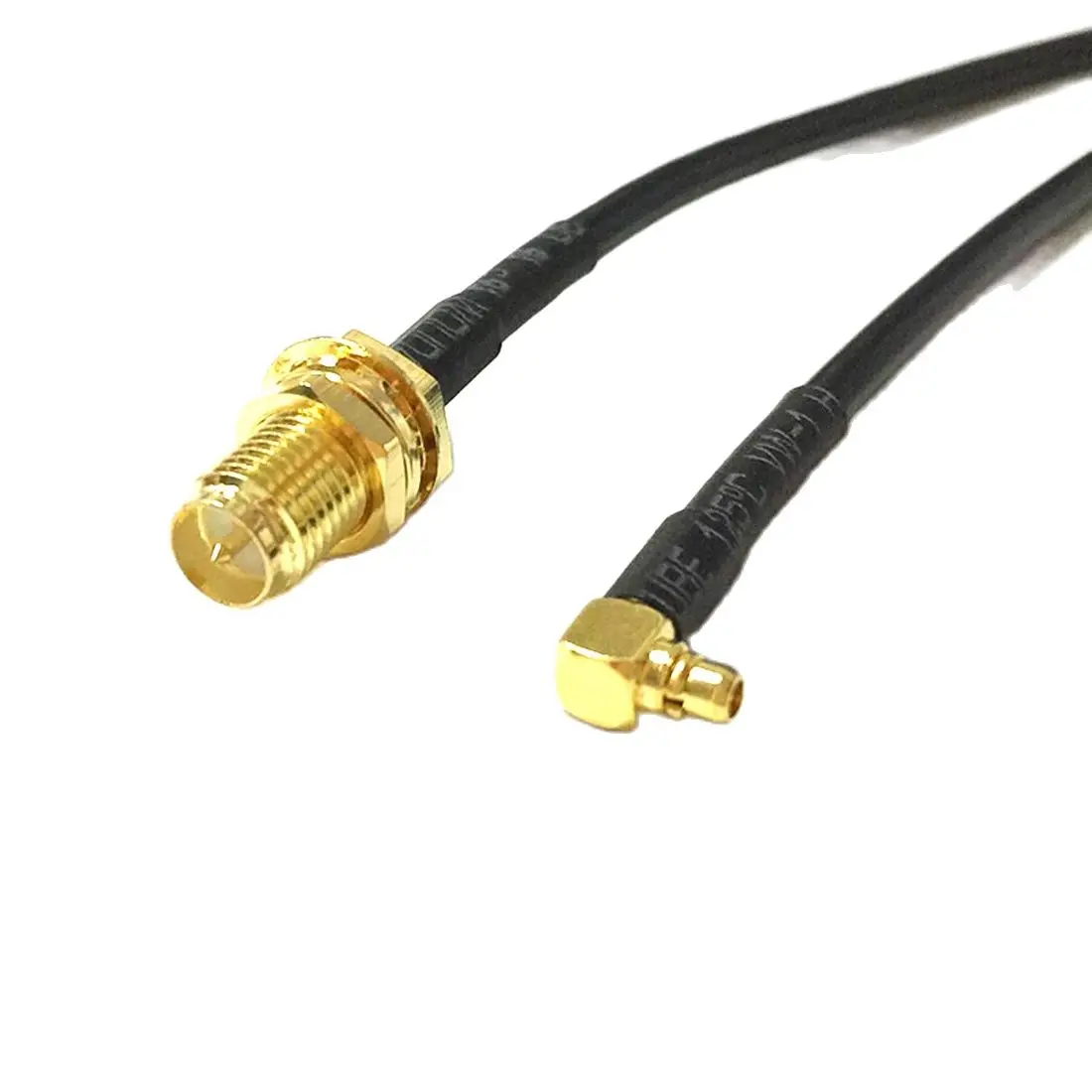 

New WIFI Modem Coaxial Cable RP-SMA Female Jack Nut Switch MMCX Male Plug Right Angle Connector RG174 Pigtail Adapter 20CM 8"