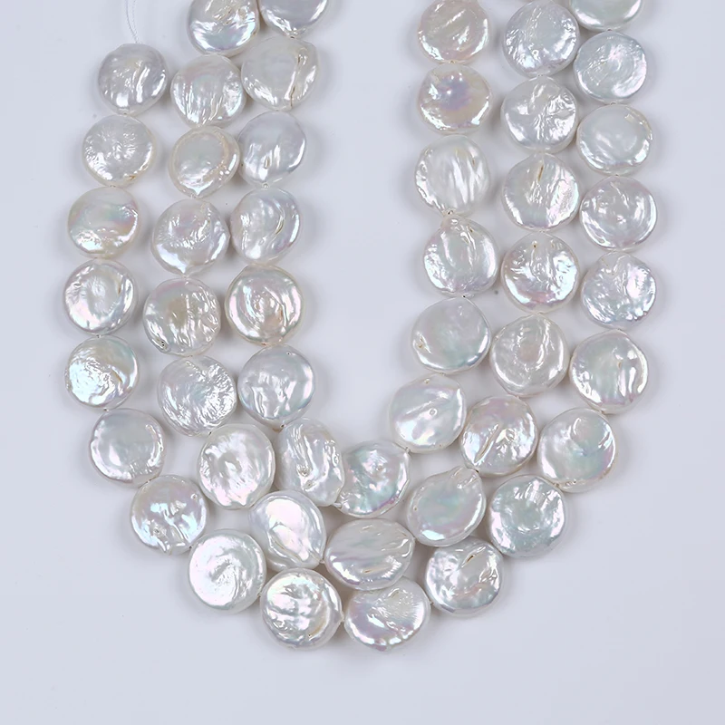 Wholesale Natural Genuine White Luster 16mm Coin Freshwater Pearl Strand
Wholesale Natural Genuine White Luster 16mm Coin Freshwater Pearl Strand
