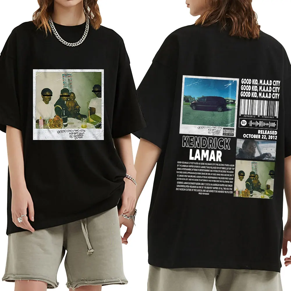 Rapper Kendrick Lamar Good Kid T Shirt Men Women Clothes Hip Hop Music Album Graphic T-shirt Fashion Vintage Oversized Tee Shirt
Rapper Kendrick Lamar Good Kid T Shirt Men Women Clothes Hip Hop Music Album Graphic T-shirt Fashion Vintage Oversized Tee Shirt