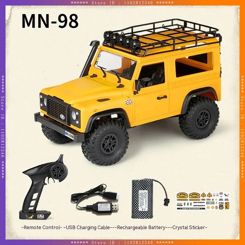 Модель радиоуправляемого автомобиля Mn98 1:12 версия Rtr 2,4g 4WD Радиоуправляемый рок-гусеничный защитник пикап Дистанционное управление грузовик для мальчиков подарки игрушки
Модель радиоуправляемого автомобиля Mn98 1:12 версия Rtr 2,4g 4WD Радиоуправляемый рок-гусеничный защитник пикап Дистанционное управление грузовик для мальчиков подарки игрушки