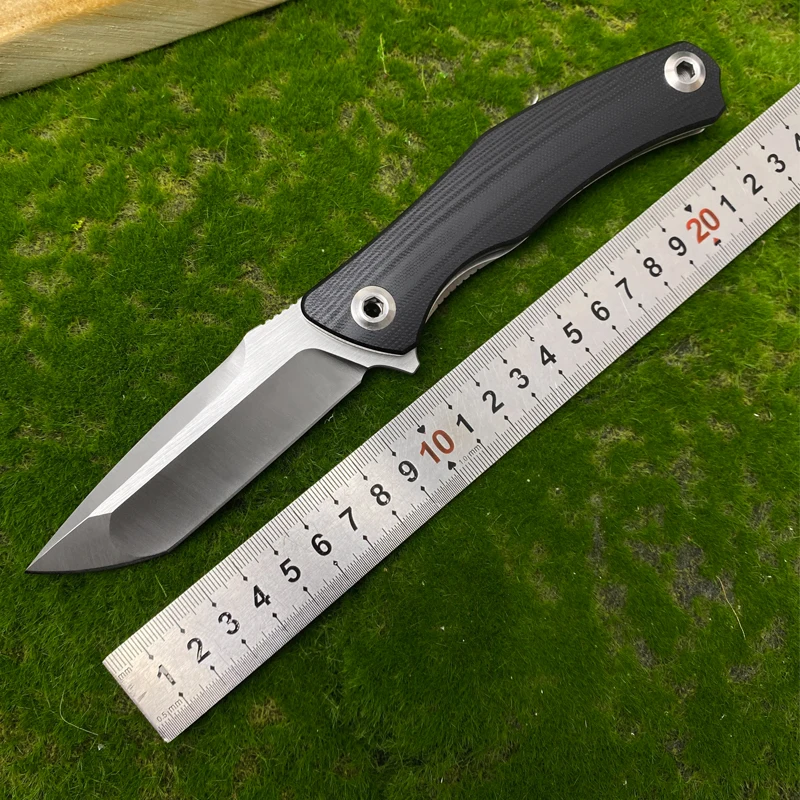 High hardness D2 steel blade Pocket folding knife G10 handle Outdoor camping hunting defensive tactics Sharp knife EDC tool
High hardness D2 steel blade Pocket folding knife G10 handle Outdoor camping hunting defensive tactics Sharp knife EDC tool