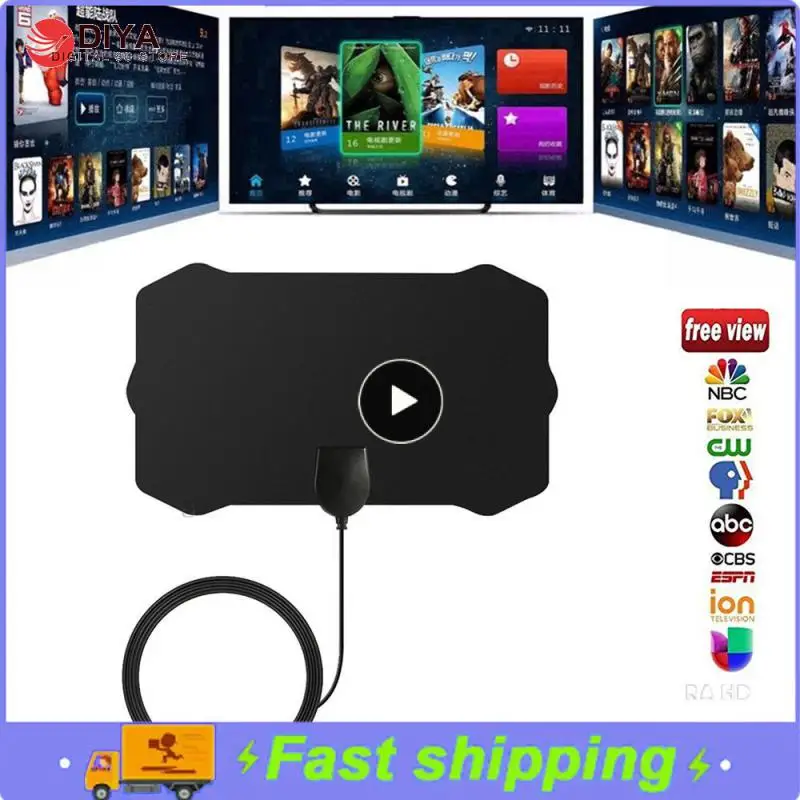 

Mini HDTV TV Antenna Digital Indoor HDTV 1080p ATSC Indoor Antenna Indoor Universal TV Antenna TV Receivers Home Audio