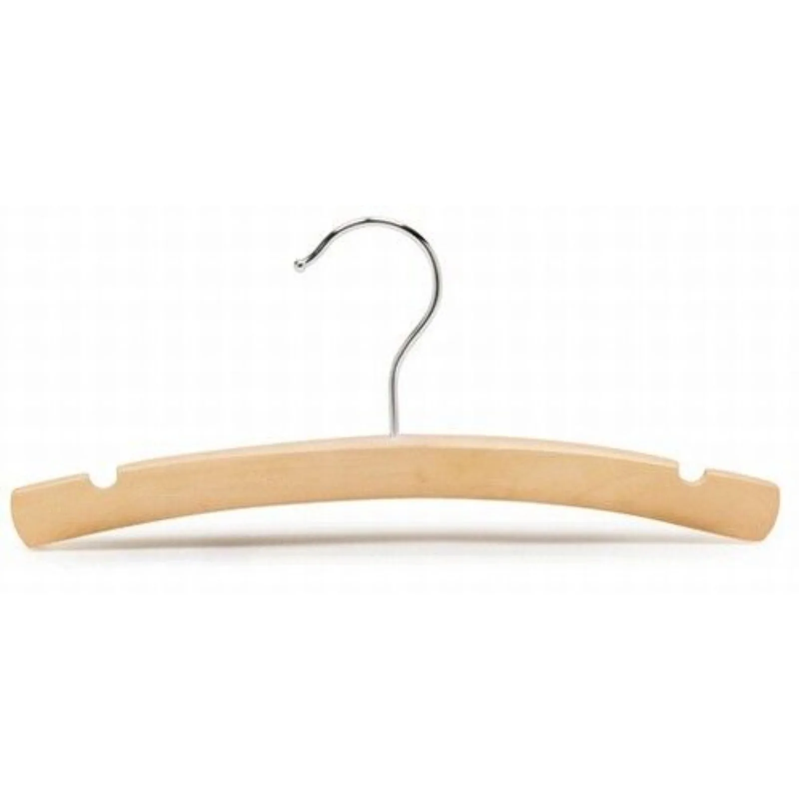 

Only Hangers 10 inch natural wooden dress hangers for infants and young children (set of 25)-