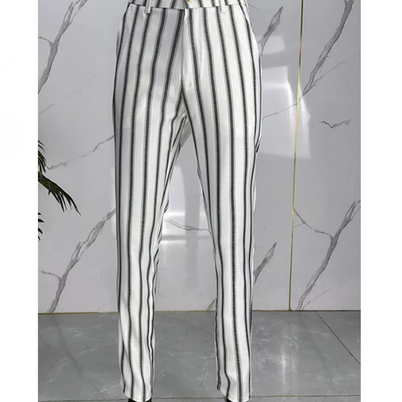 Spring Summer Elegant Fashion Harajuku Slim Fit Trousers Loose Casual All Match Casual Pants Stripe Pockets Straight Leg Pants
Spring Summer Elegant Fashion Harajuku Slim Fit Trousers Loose Casual All Match Casual Pants Stripe Pockets Straight Leg Pants