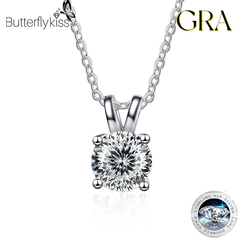 Butterflykiss D Color Moissanite Diamond 925 Sterling Silver Four Claw Pendant Necklace For Women Anniversary Gifts Wholesale
Butterflykiss D Color Moissanite Diamond 925 Sterling Silver Four Claw Pendant Necklace For Women Anniversary Gifts Wholesale