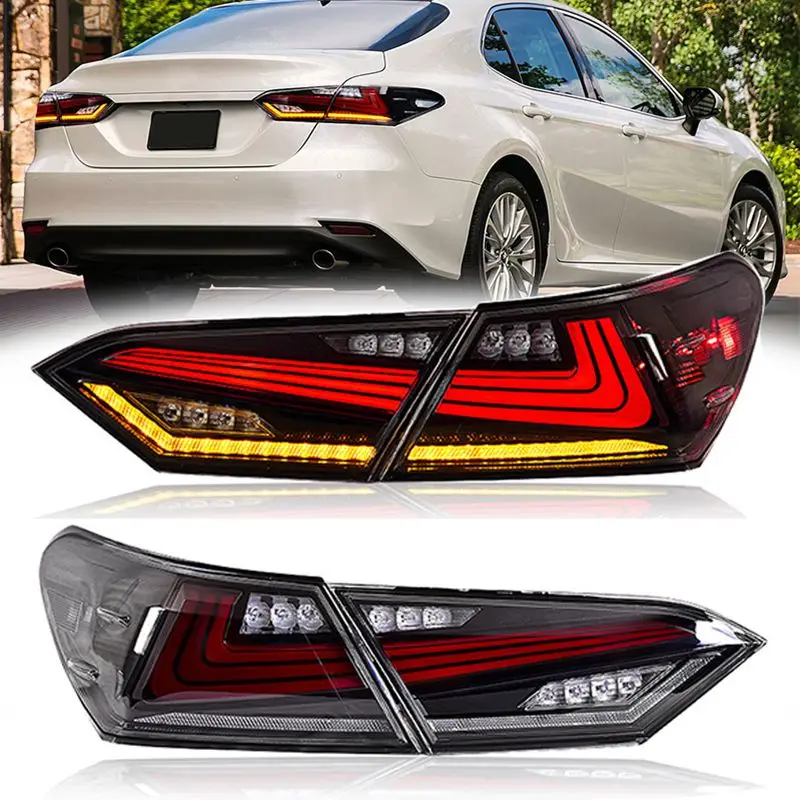 

LED Taillights Assembly for Toyota Camry 2018 2019 2020 2021 2022 Rear Lamps Start-Up Animation Sequential Turn Light