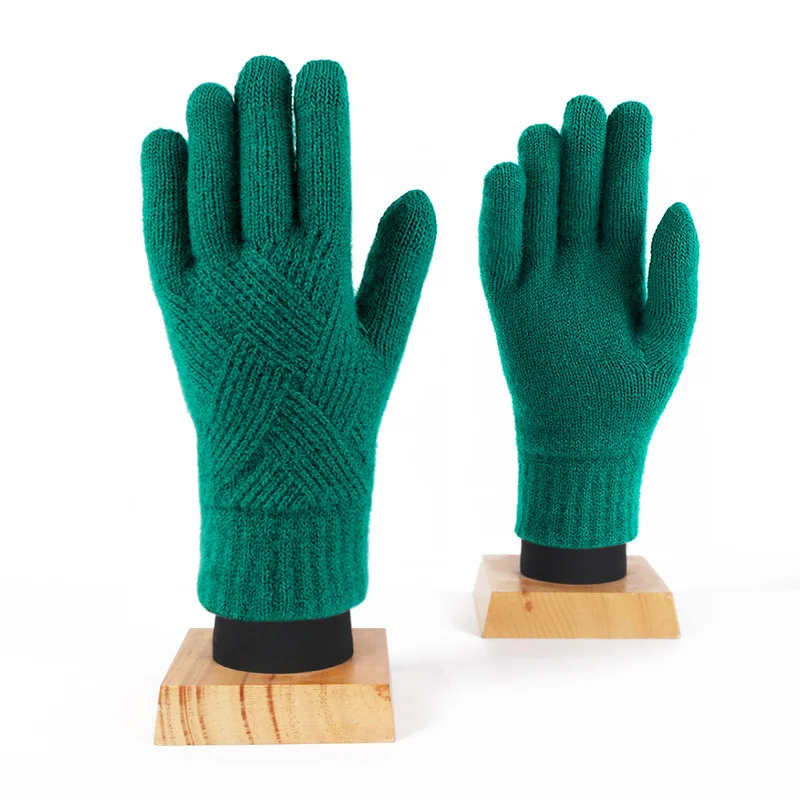 1 Pair Winter Warm Knitted Full Finger Gloves Women Men Solid Cashmere Woolen Mittens Female Thick Warm Cycling Driving Gloves
1 Pair Winter Warm Knitted Full Finger Gloves Women Men Solid Cashmere Woolen Mittens Female Thick Warm Cycling Driving Gloves
