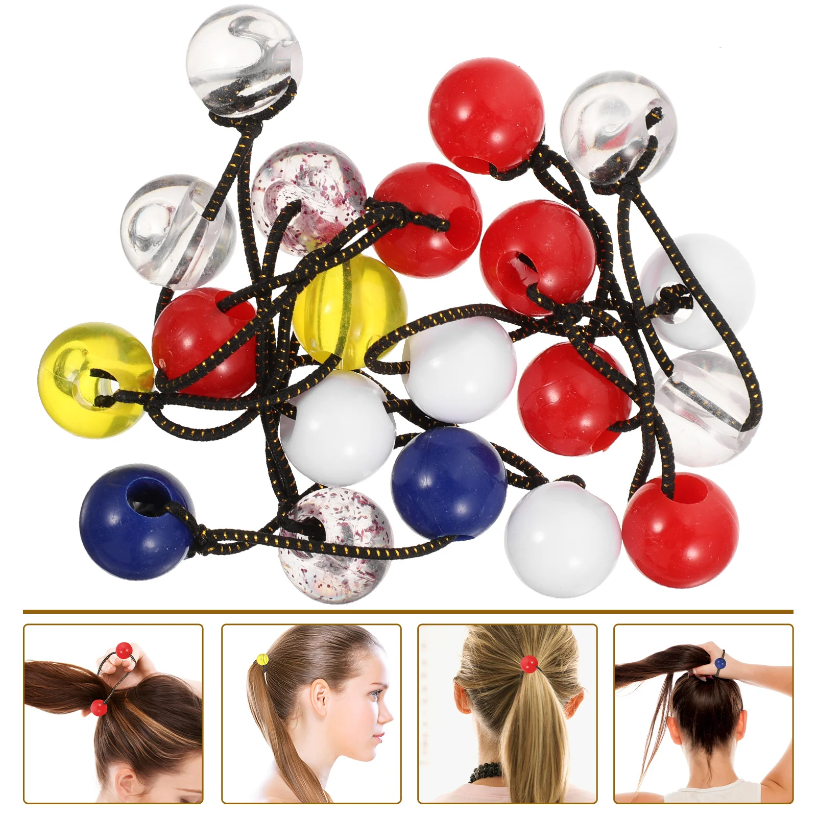 10 Pcs Ponytail Double Bead Head Rope Elastic Holders for Kids Cute Ball Hair Ties Ribbons Ropes Toddler
10 Pcs Ponytail Double Bead Head Rope Elastic Holders for Kids Cute Ball Hair Ties Ribbons Ropes Toddler