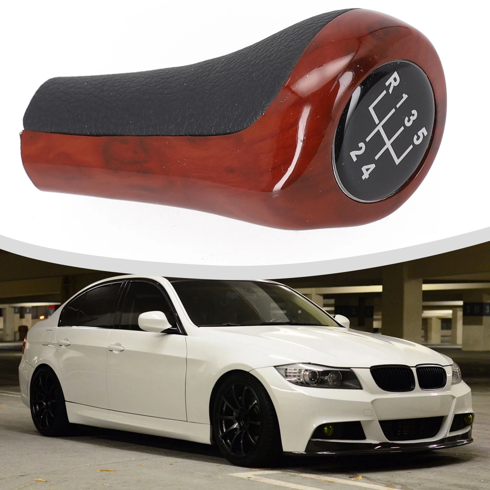 28) High Quality Leather Gear Shift Knob with Wood Grain Design as a Replacement for BMW E30 E36 E46 E39 E34 Z3 E53
28) High Quality Leather Gear Shift Knob with Wood Grain Design as a Replacement for BMW E30 E36 E46 E39 E34 Z3 E53