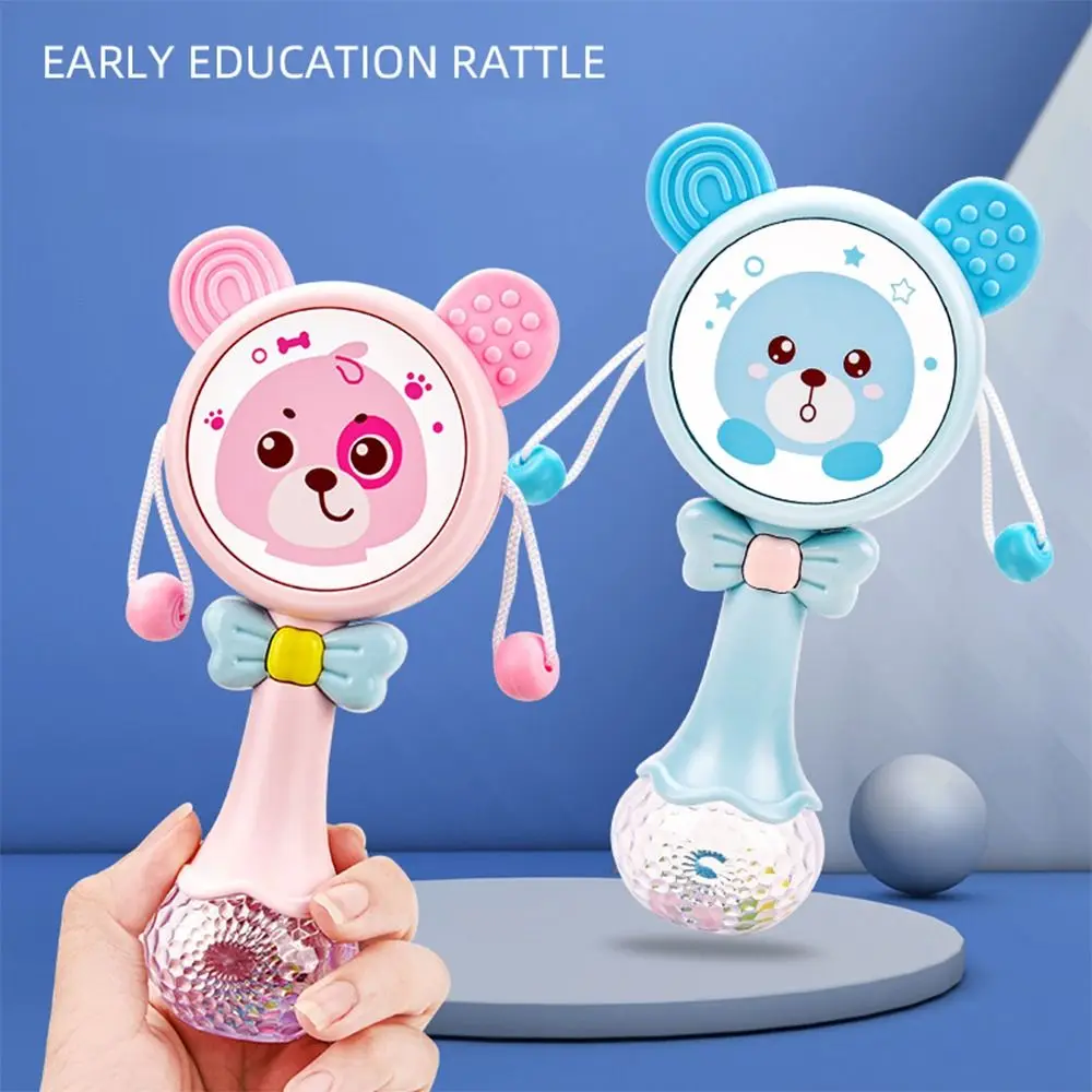 Baby Musical Toys Cute Bear Rattle With Light Music Teething Gum Hand Drum Stick Rattle Baby Boys Girls Toys
Baby Musical Toys Cute Bear Rattle With Light Music Teething Gum Hand Drum Stick Rattle Baby Boys Girls Toys