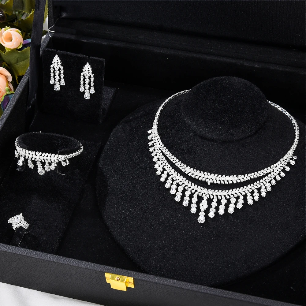 GODKI New Trendy 2 Layers UAE Jewelry Sets For Women Wedding Party Zircon CZ African Dubai Bridal Jewelry Set Dance Party
GODKI New Trendy 2 Layers UAE Jewelry Sets For Women Wedding Party Zircon CZ African Dubai Bridal Jewelry Set Dance Party