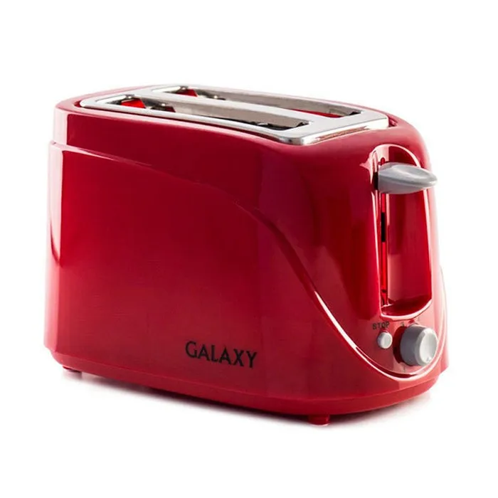Фото Тостер Galaxy GL 2902 800 Вт пластик красный | Бытовая техника