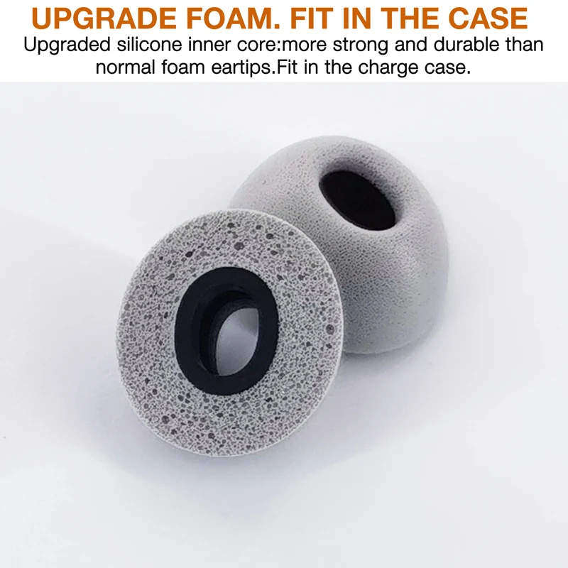 Memory Foam Eartips Replacement for ASUS ROG Cetra/Status Audio Between Pro & 3ANC Earpad - Gray White Memory Foam Eartips Replacement for ASUS ROG Cetra/Status Audio Between Pro & 3ANC Earpad - Gray White