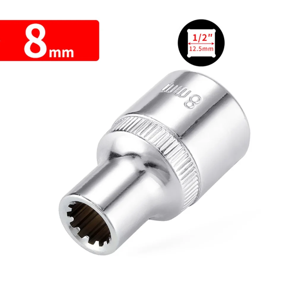 1/2 Square Drive Ratchet Wrench Adapter Corrosion Resistant Chrome Vanadium Steel 12 Point Mirror Short Socket Head
1/2 Square Drive Ratchet Wrench Adapter Corrosion Resistant Chrome Vanadium Steel 12 Point Mirror Short Socket Head
