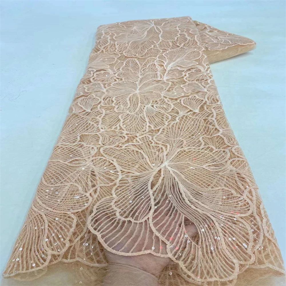 African Lace Fabric 2023 High Quality Lace Sequins Lace Embroidery French Lace Fabric Luxury For Nigerian Party Sewing xzx-0125
African Lace Fabric 2023 High Quality Lace Sequins Lace Embroidery French Lace Fabric Luxury For Nigerian Party Sewing xzx-0125