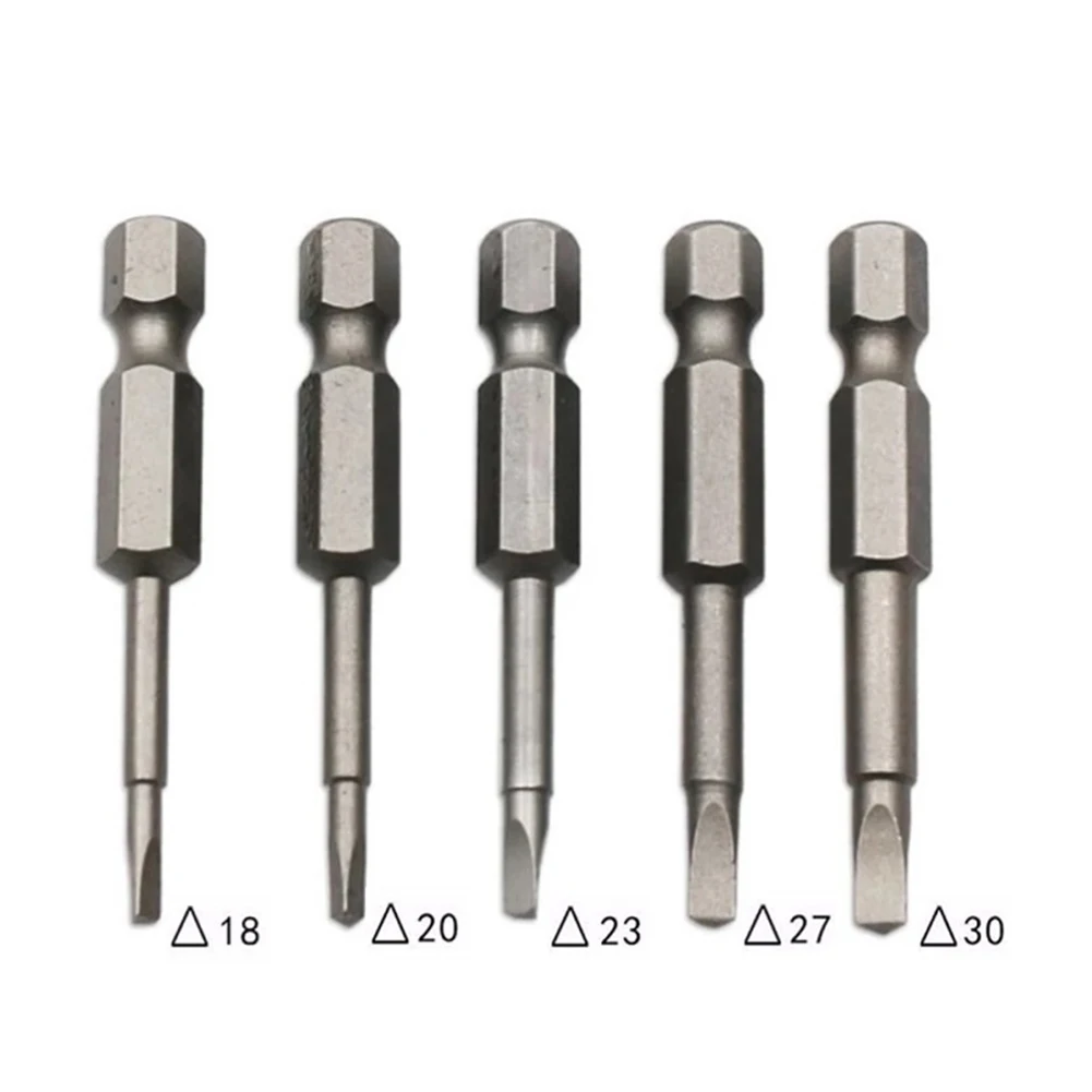 5pcs Magnetic Triangle Head Screwdriver Bits 1/4" Hex Shank Screw Driver Bit Set TA1.8-TA3.0 For Electric Screwdriver
5pcs Magnetic Triangle Head Screwdriver Bits 1/4" Hex Shank Screw Driver Bit Set TA1.8-TA3.0 For Electric Screwdriver