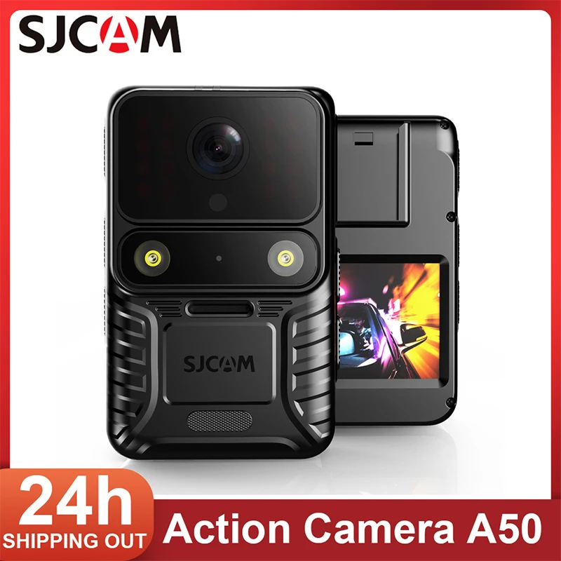 

SJCAM A50 Wearable Body Action Camera IP65 Waterproof Infrared Light Night Vision IR-CUT GPS Law Enforcement DV Sports Camera