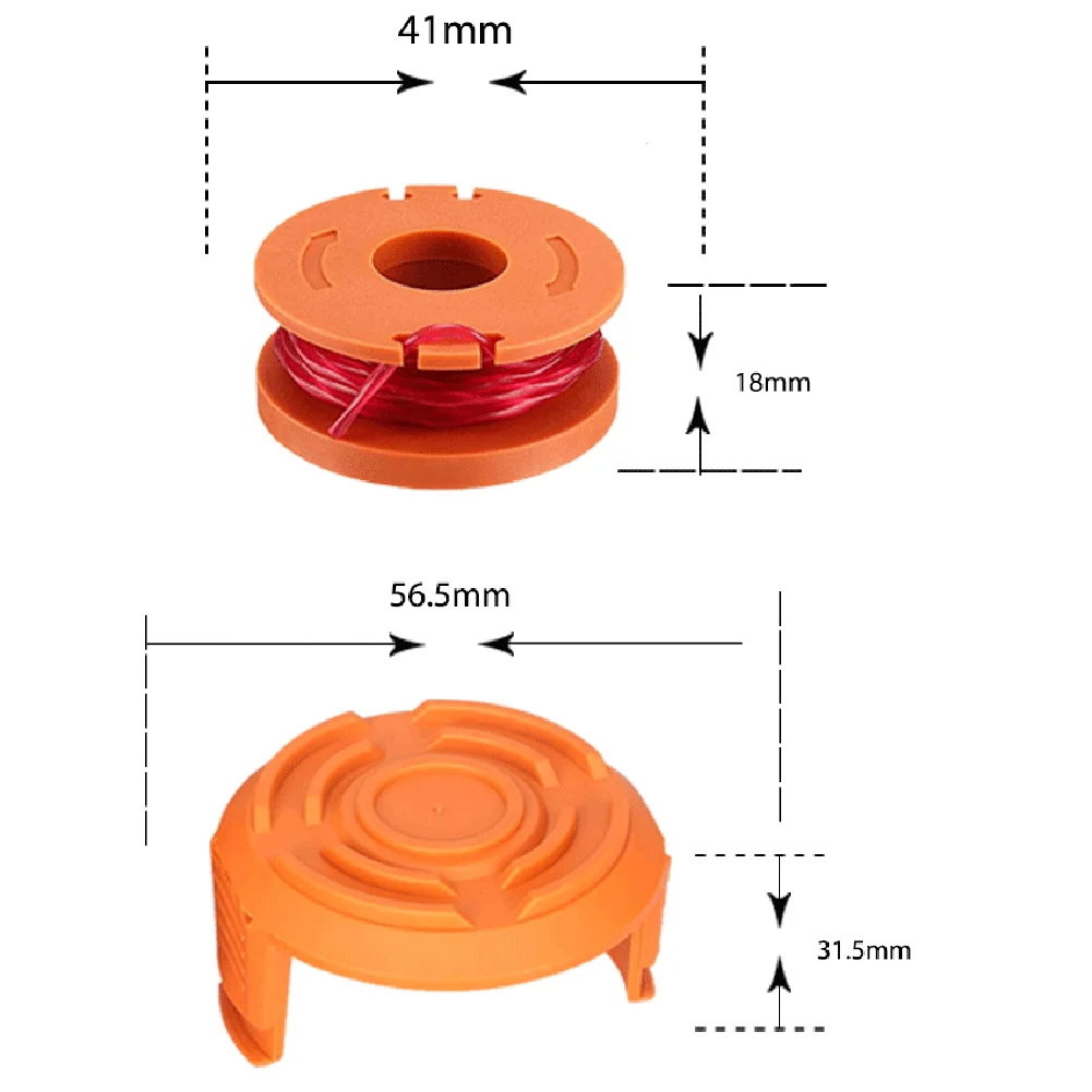 20 Pcs Brush Cutter Trimmer Spool Cord With 2 Cap For Worx WA0010 WG154 WG163 WG180 Lawn Mower Replacement Accessories
20 Pcs Brush Cutter Trimmer Spool Cord With 2 Cap For Worx WA0010 WG154 WG163 WG180 Lawn Mower Replacement Accessories