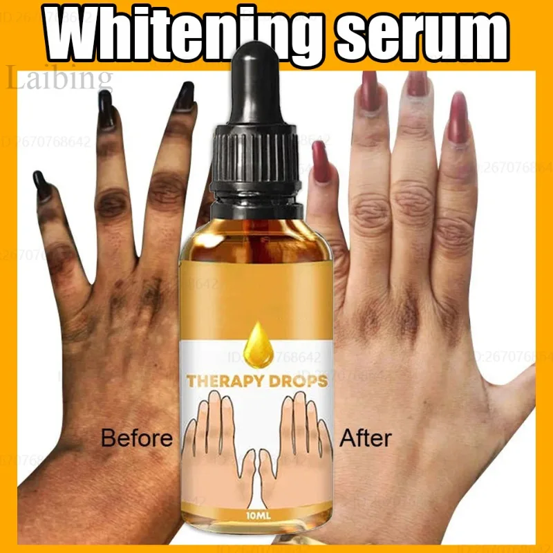 

Black Skin Fast Whitening Serum Dark Knuckles Whiten Essence Knee Remove Stains Serum Hand Knuckle Elbows Brighten Essential Oil