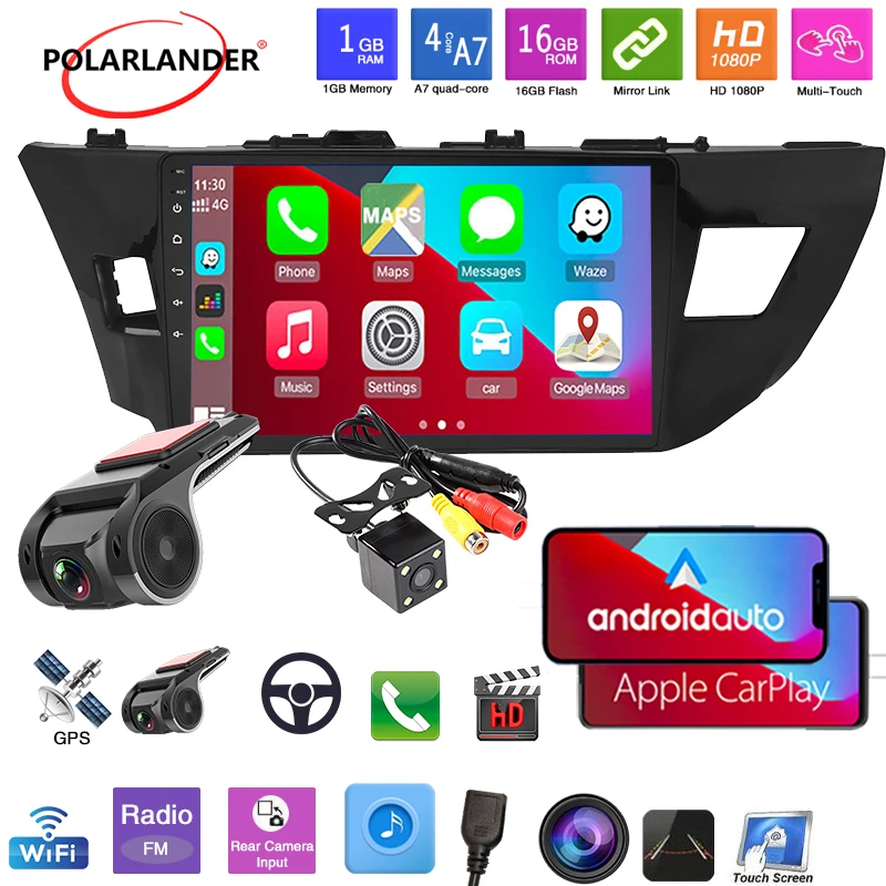 2 Din Android 9.1 Multimedia Player GPS 10.1'' Buit-in Carplay Touch Screen 1G+16G WIFI Car Radio BT For Toyota LEVIN 2014-2016
2 Din Android 9.1 Multimedia Player GPS 10.1'' Buit-in Carplay Touch Screen 1G+16G WIFI Car Radio BT For Toyota LEVIN 2014-2016