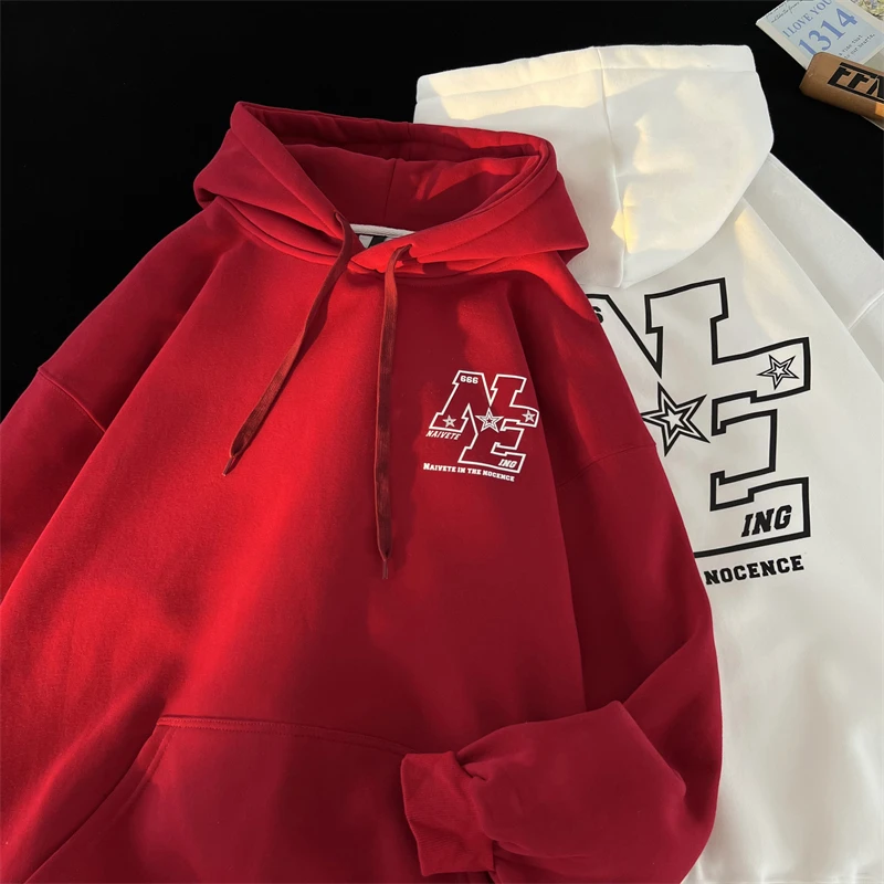 Pullover Hooded Sweater Men Baggy Street Hip Hop Printed Drawstring Harajuku Casual Hoodies Male Oversized Tops Autumn Suit
Pullover Hooded Sweater Men Baggy Street Hip Hop Printed Drawstring Harajuku Casual Hoodies Male Oversized Tops Autumn Suit
