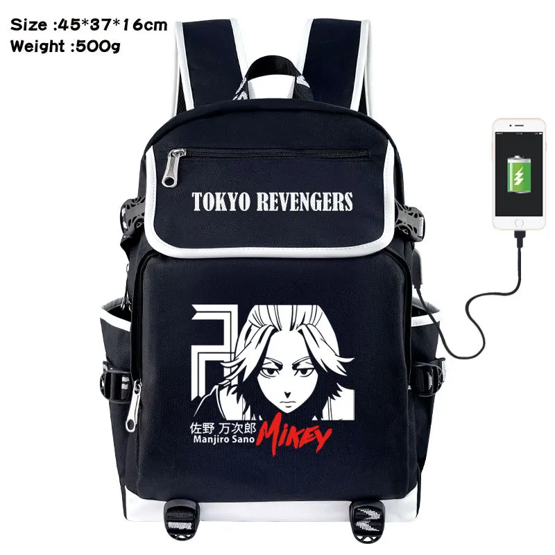 Tokyo Revengers Cartoon Laptop Rucksack Men Travel USB Backpack Large Capacity Bags
Tokyo Revengers Cartoon Laptop Rucksack Men Travel USB Backpack Large Capacity Bags