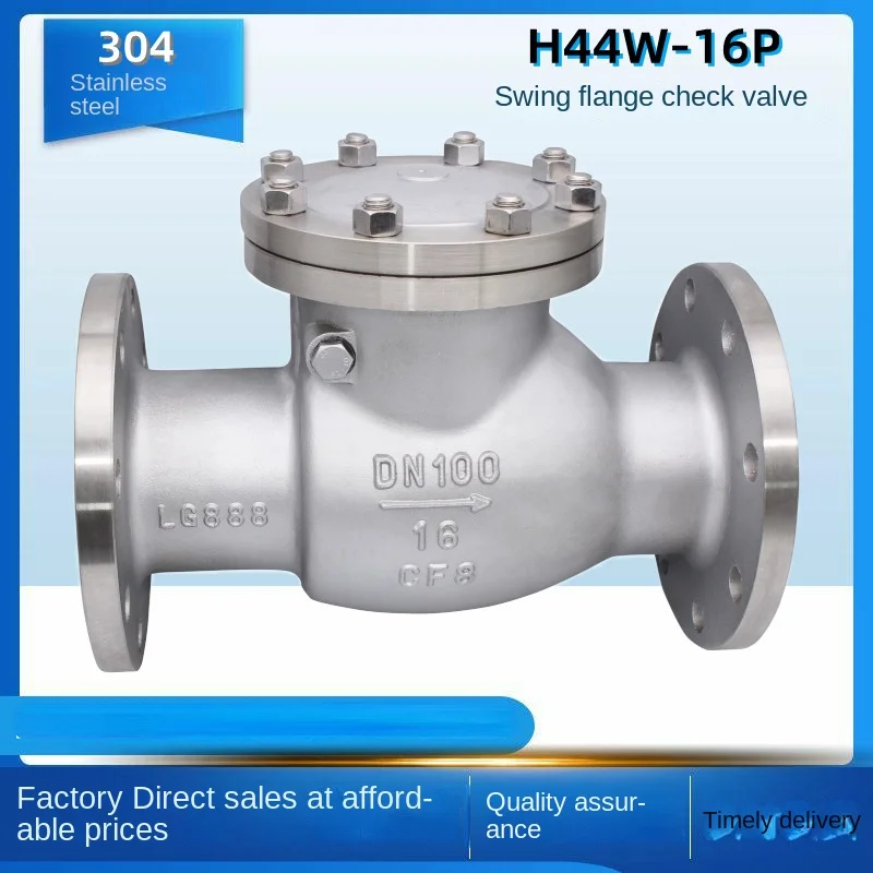 304 Stainless Steel Check Valve H44W-16P Swing Flange Turn-over Plate Check Valve Check Valve
304 Stainless Steel Check Valve H44W-16P Swing Flange Turn-over Plate Check Valve Check Valve