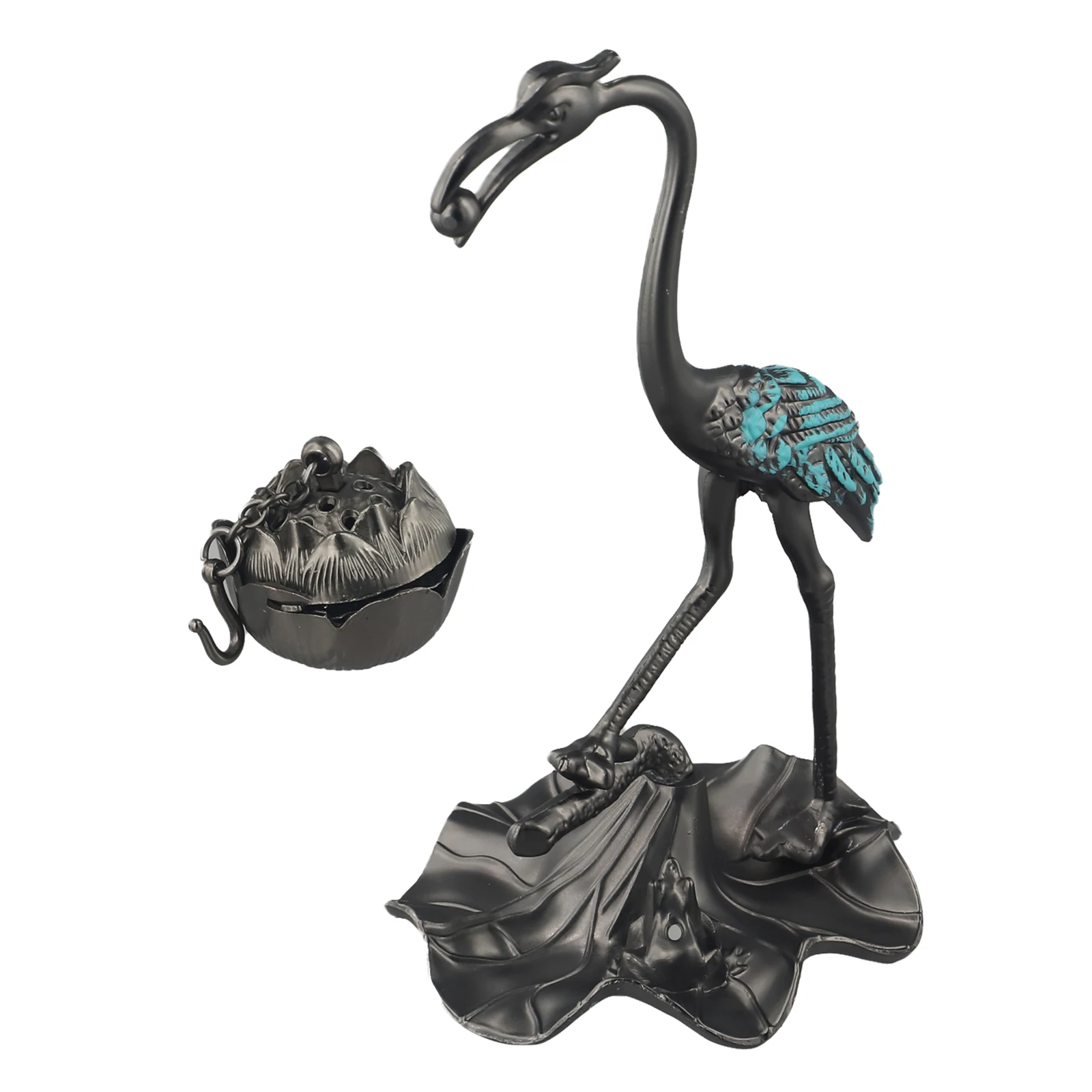 Antique Crane Hanging Incense Burner Backflow Sandalwood OUDH Metal Incense Holder For Home Decor Ornaments 13cm Tall
Antique Crane Hanging Incense Burner Backflow Sandalwood OUDH Metal Incense Holder For Home Decor Ornaments 13cm Tall