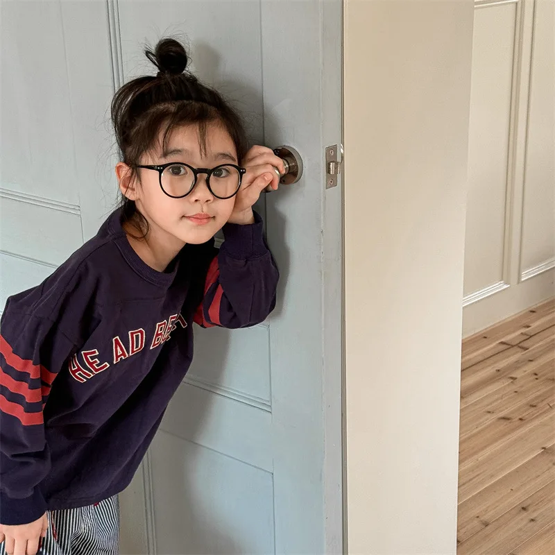 2025 Autumn New Children Long Sleeve T Shirts Boys Girls Letter Embroidery Cotton Tops Kids Casual Sweatshirt Bottoming Shirt 19 S8de86d28e20d453a9058e3ccaae3be5aB