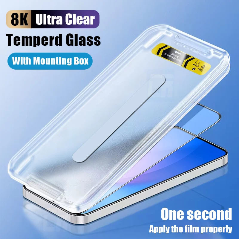 

20D One-click Installation Tempered Glass For Oppo Reno 8 7 Pro 6 5 4 3 2Z 2F Screen Protector Find X2 X3 X5 Lite K11X K10X K9X