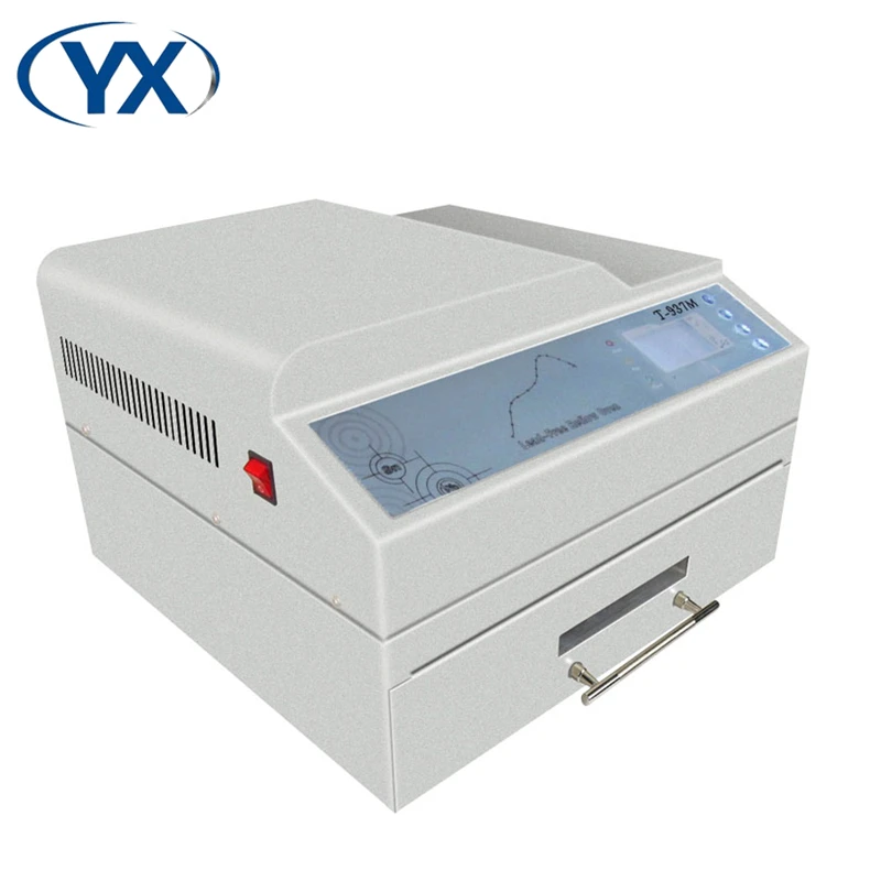 Установка для пайки без свинца YX T937M Reflow может быть подключена к компьютерной сборной линии SMT
Установка для пайки без свинца YX T937M Reflow может быть подключена к компьютерной сборной линии SMT