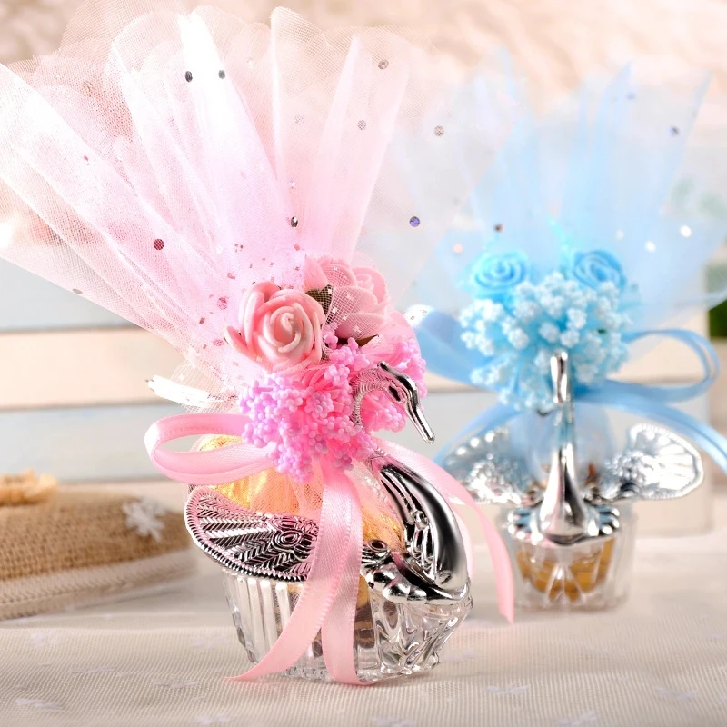 24 pcs European Styles Acrylic Silver Elegant Swan Candy Box Wedding Gift Favor Party Chocolate Boxes + Full Accessory
24 pcs European Styles Acrylic Silver Elegant Swan Candy Box Wedding Gift Favor Party Chocolate Boxes + Full Accessory
